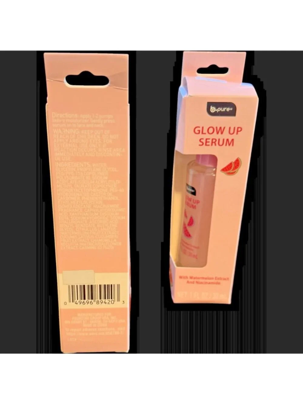 B.PURE Glow Up Serum with Watermelon Extract & Niacinamide 1 fl oz / 30 ml
